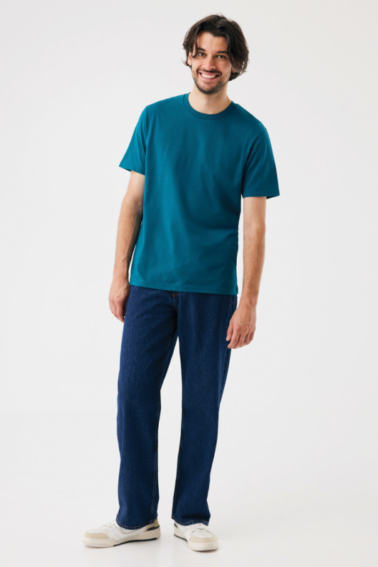Tričko IQONIQ Brett z recykl. bavlny dark teal XL 6