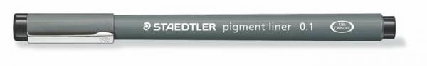 Liner, 0,1 mm, STAEDTLER "Pigment Liner", čierny 1