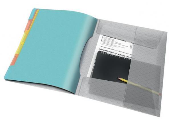 Triediace dosky, A4, 6 hárkov, plast, ESSELTE "Colour’Ice", priehľadná 3