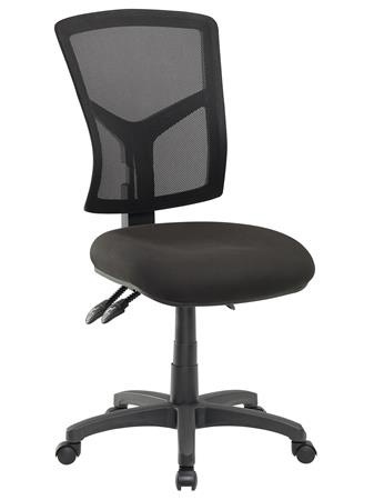 Kancelárska stolička, čierne čalúnenie, sieťové operadlo, čierny podstavec, MAYAH "Matrix"