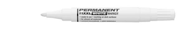 Permanentný popisovač. 1-3 mm, kužeľovitý hrot, ICO "Permanent 11 XXL", biela 4