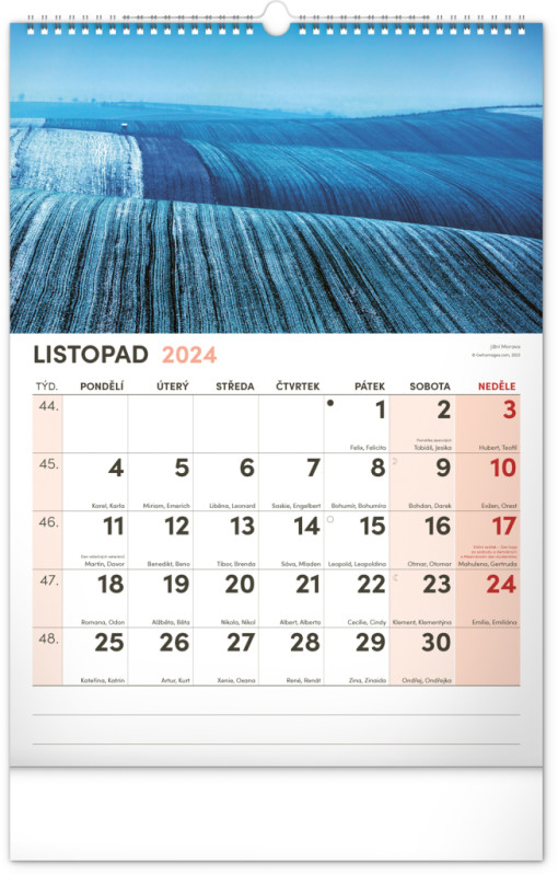 Nástenný kalendár s extra veľkým kalendáriom 2024, 33 × 46 cm 11