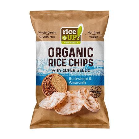 Ryžové chipsy, 25 g, RICE UP "Bio", s pohánkou a amarantom 1