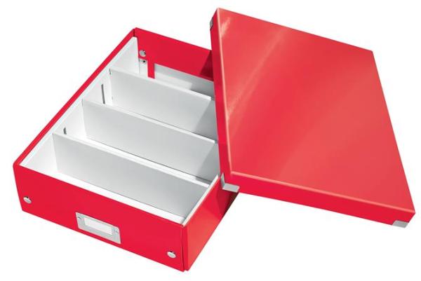Škatuľa, organizačná, veľkosť M, LEITZ "Click&Store", červená 2