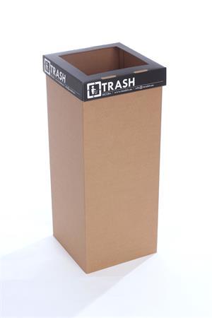 Odpadkový kôš na triedenie odpadkov, recyklovaný, anglický nápis, 60 l, RECOBIN "Office",