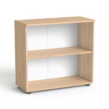 Skriňa, 2-dielna, otvorená, s policami, MAYAH "Freedom SV-11", dub 1