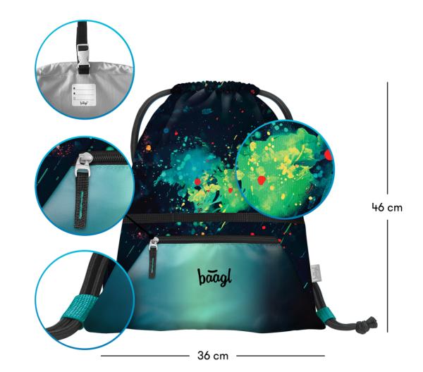 BAAGL SADA 3 Airy Chill: batoh, peračník, vrecko 15