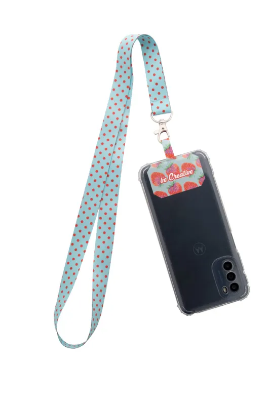 Subyard Mobile RPET lanyard RPET s držiakom na mobilný telefón 11