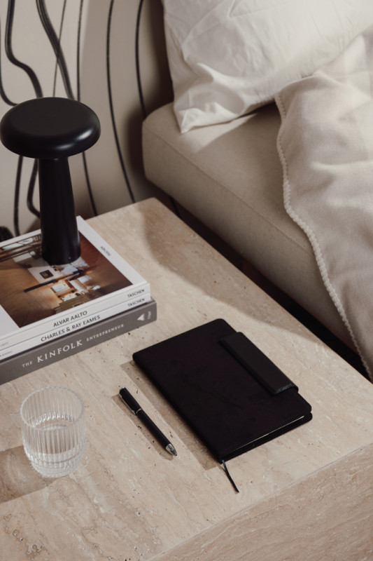 VINGA Marlow GRS zápisník čierna 5