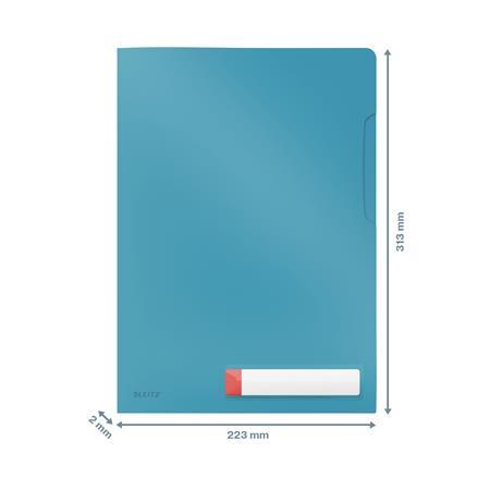 Euroobal, "L", A4, PP, LEITZ "Cosy Privacy", matná modrá 4