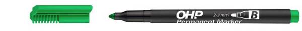 Permanentný popisovač, OHP, 2-3 mm, B, ICO, zelený 1