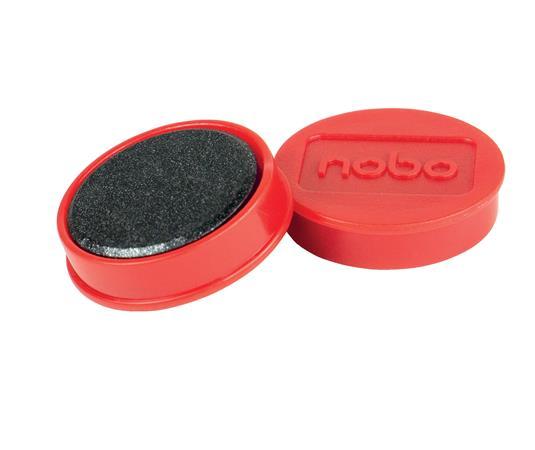 Magnetky, magnetické, pre biele tabule, 30 mm, 4 ks, NOBO, červená 1