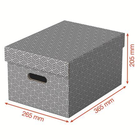 Úložný box, veľ. M, ESSELTE "Home", sivá 3