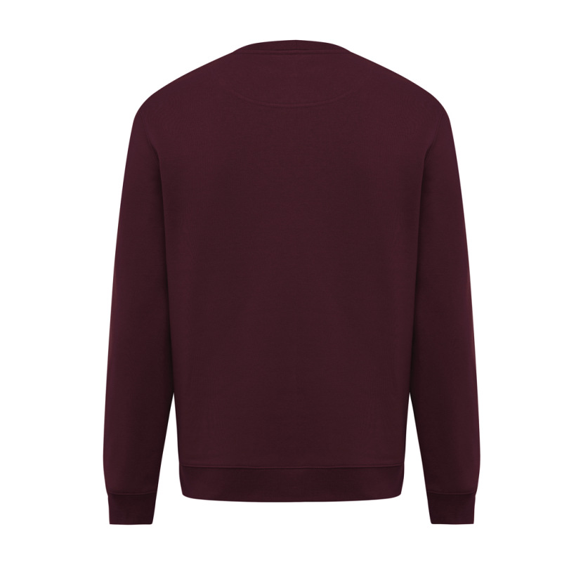 IQONIQ Toria Unisex mikina s okrúhl. výstrihom z rec. bavlny merlot L 2