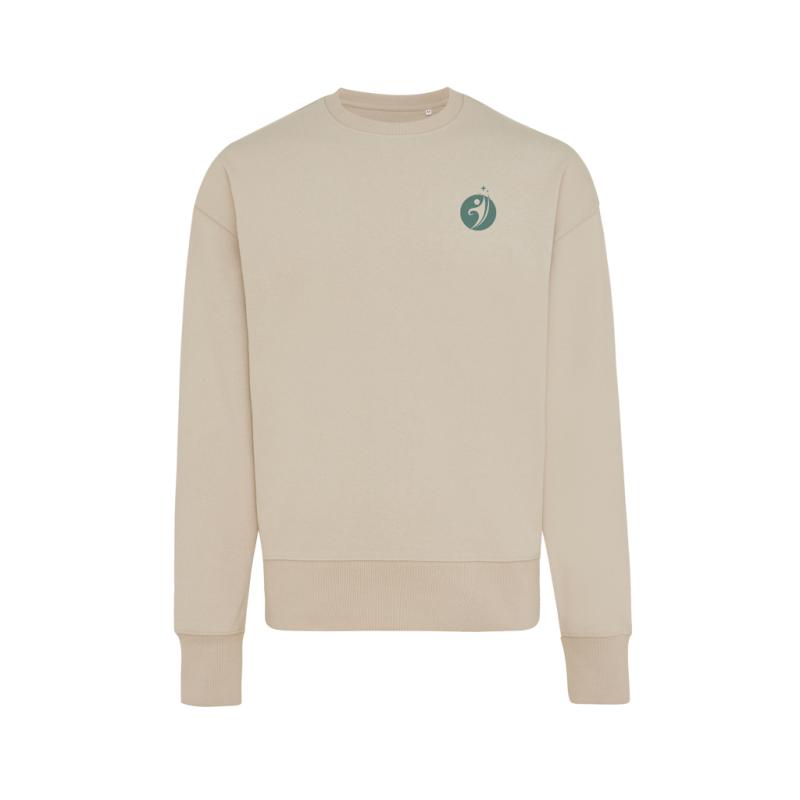 Mikina IQONIQ Kruger relaxed fit z recykl. bavlny desert L 3