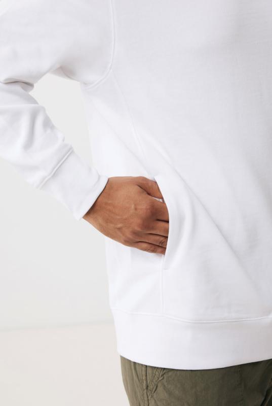 Mikina s bočnými vreckami IQONIQ Yengo z rec. bavlny recycled white XXXL 9