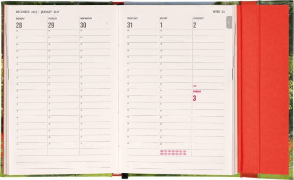 NOTIQUE Magnetic weekly planner Claude Monet 2027, 11 x 16 cm 1