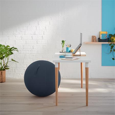 Gymnastická lopta na sedenie, LEITZ "Ergo Cosy", zamatová sivá 4