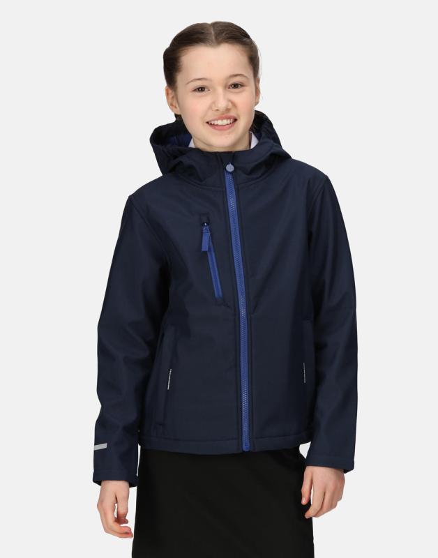 Detský 3-vrstvový softshell s kapucňou Ablaze 2
