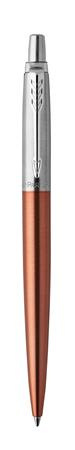 Guľôčkové pero, 0,7 mm, strieborný klip, Chelsea oranžové telo pera, PARKER, "Royal Jotter