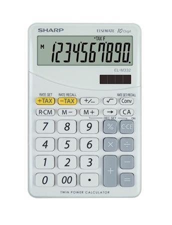Kalkulačka, stolová, 10 miestny display, SHARP "EL-M332" 1