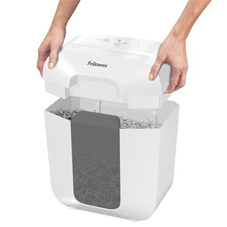 Skartovací stroj, konfety, 6 listov, FELLOWES "Powershred® LX25", biela 4