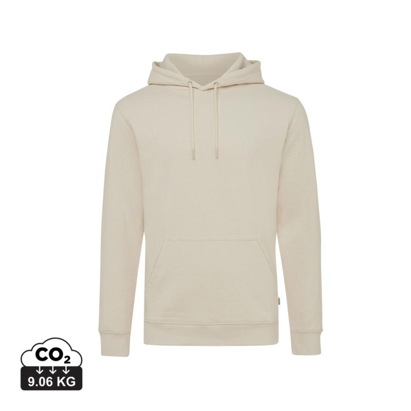 Nefarbená mikina s kapucňou IQONIQ Torres z recykl. bavlny natural raw XXS