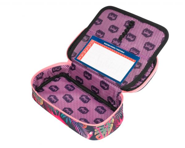 BAAGL SET 4 Flamingo: aktovka, peněženka, penál, sáček 14