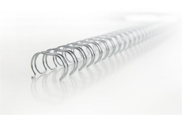 Hrebeň, kovový, 3:1, 8 mm, 70 listov, GBC "WireBind", strieborný 1