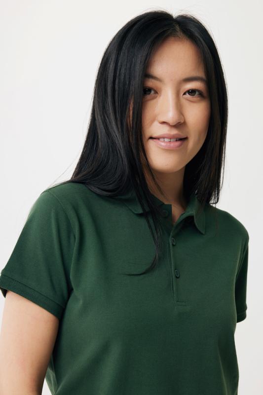 Dámske polo tričko IQONIQ Yosemite z recykl. bavlny forest green XL 7