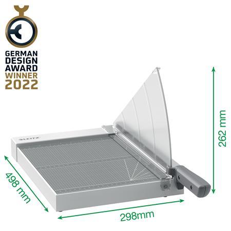 Rezačka, páková, A4, 10 listov, LEITZ "Precision Home Office A4" 4