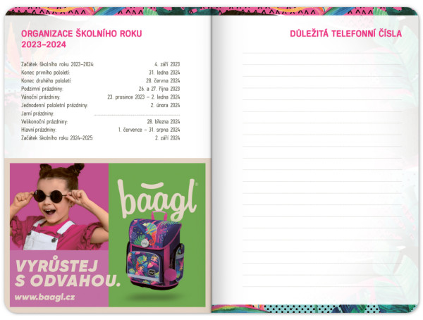 Školský diár Fresh (september 2023 – december 2024), 9,8 × 14,5 cm 8