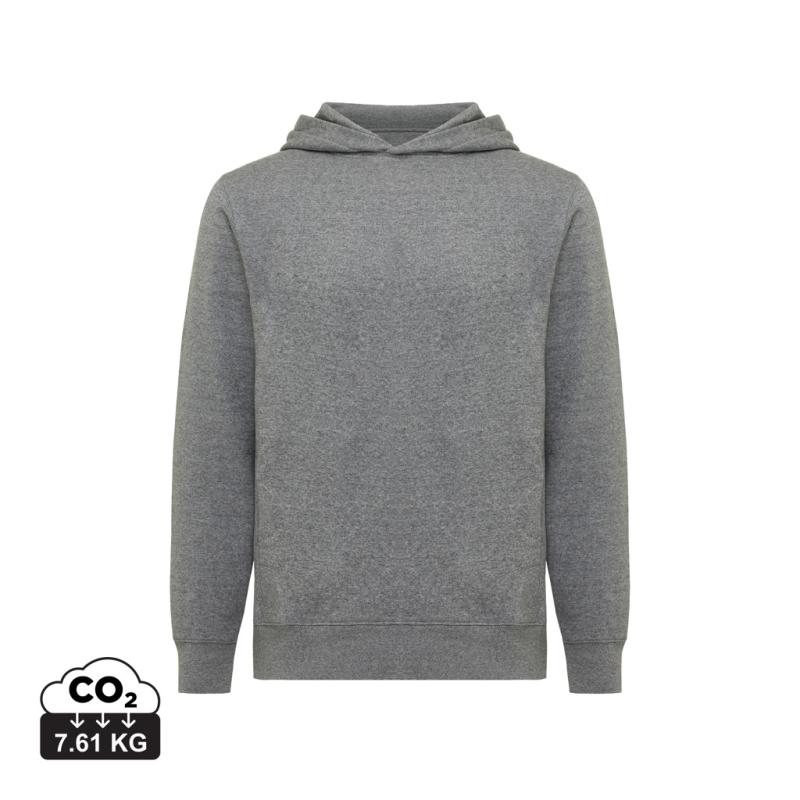 Mikina s bočnými vreckami IQONIQ Yengo z rec. bavlny light heather anthracite S