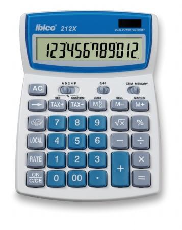 Kalkulačka, stolová, 12 miestny displej, IBICO "212X" 1