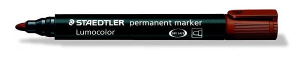 Permanentný popisovač, 2 mm, kužeľový hrot, STAEDTLER "Lumocolor 352", hnedý 2