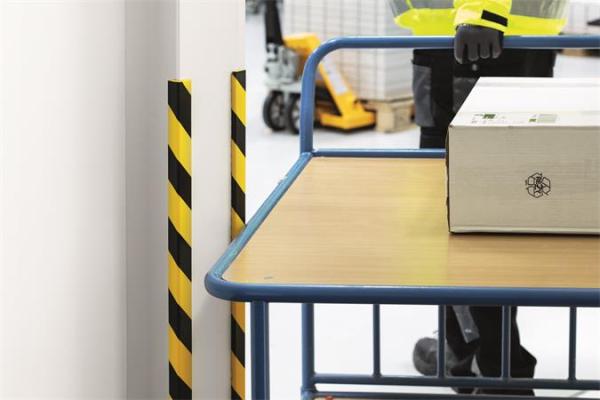 Ochranný profil na hrany, DURABLE "E8", žltá-čierna 5