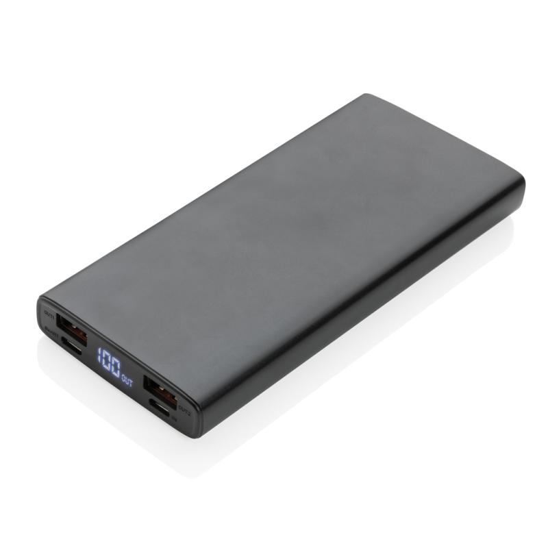 Hliníková 18W PD powerbanka 10 000 mAh čierna 1