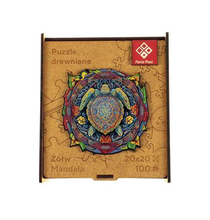 Puzzle, drevené, A4, 90 ks, PANTA PLAST "Mandala Turtle" 4