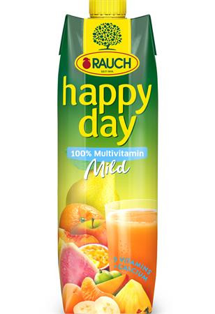 Ovocná šťava, 100%, 1l, RAUCH "Happy day", multivitamín 1