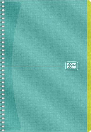 Špirálový zošit, A5, štvorčekový, 80 listov, SHKOLYARYK "Notebook",  mix 4