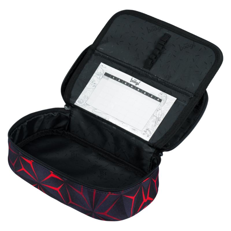 BAAGL Školský peračník etui Red Polygon 1