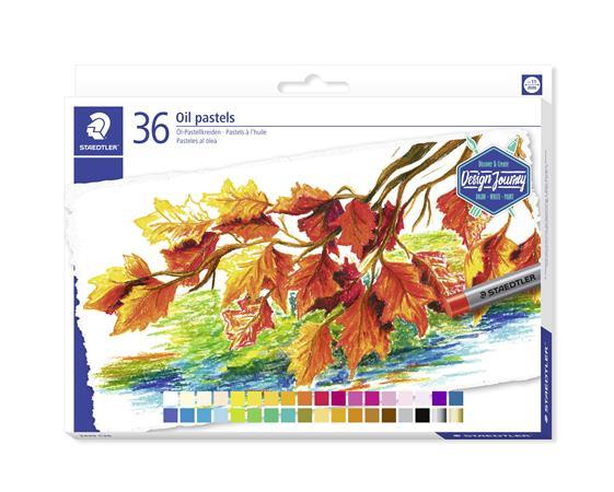 Olejové kriedy, STAEDTLER "Design Journey", 36 rôznych farieb