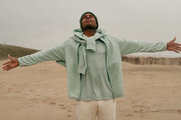 Micro fleece bunda na zips IQONIQ Talung z rec. polyesteru Iceberg green M 18