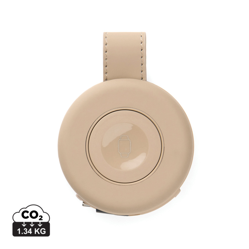 VINGA Baltimore RCS 2v1 bezdrôtová 15W cestovná nabíjačka greige