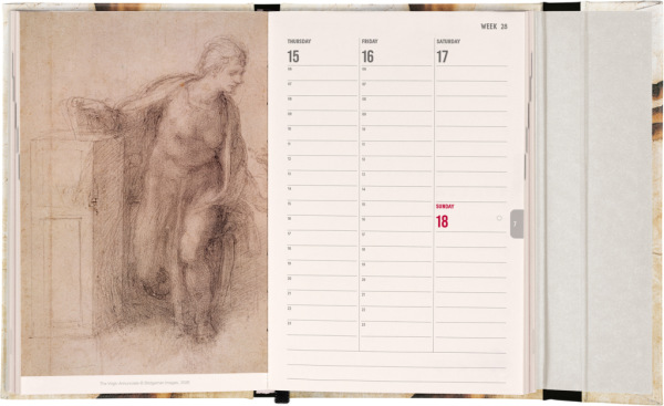 NOTIQUE Magnetic weekly planner Michelangelo 2027, 11 x 16 cm 6
