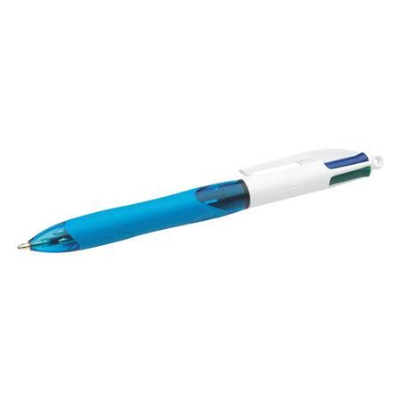 Guľôčkové pero, 0,32 mm, stláčací mechanizmus, 4 farby, BIC "4 Colours Grip Original" 3