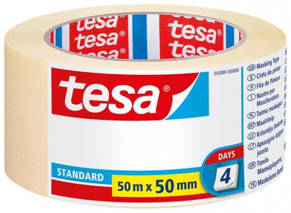 Maskovacia páska, 50 mm x 50 m, TESA "Standard 5089"