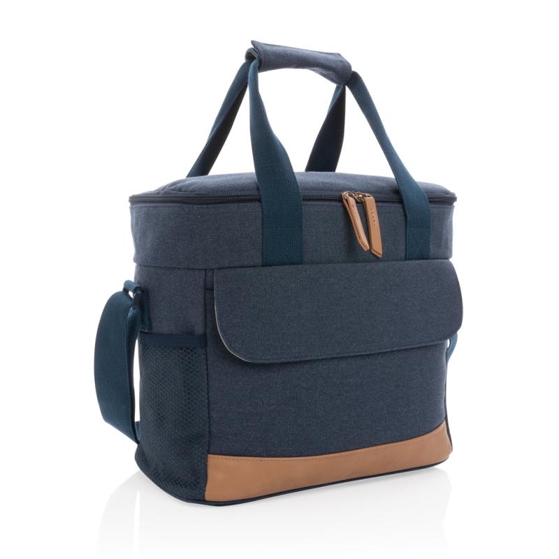 Veľká chladiaca taška Impact z 16 oz. recykl. canvas AWARE™ modrá 6