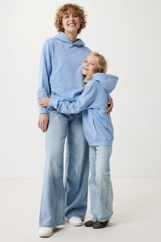 Mikina s bočnými vreckami IQONIQ Yengo z rec. bavlny sky blue XXXL 17