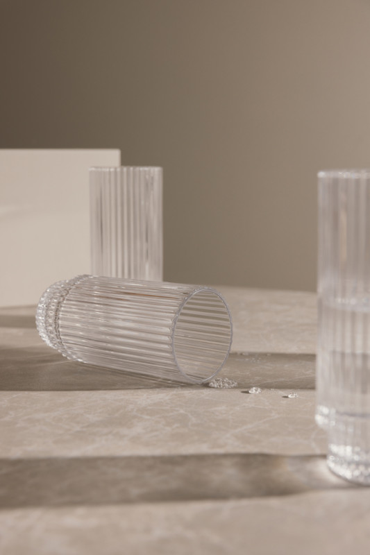 VINGA York highball poháre, 4-dielna sada priehľadné 7